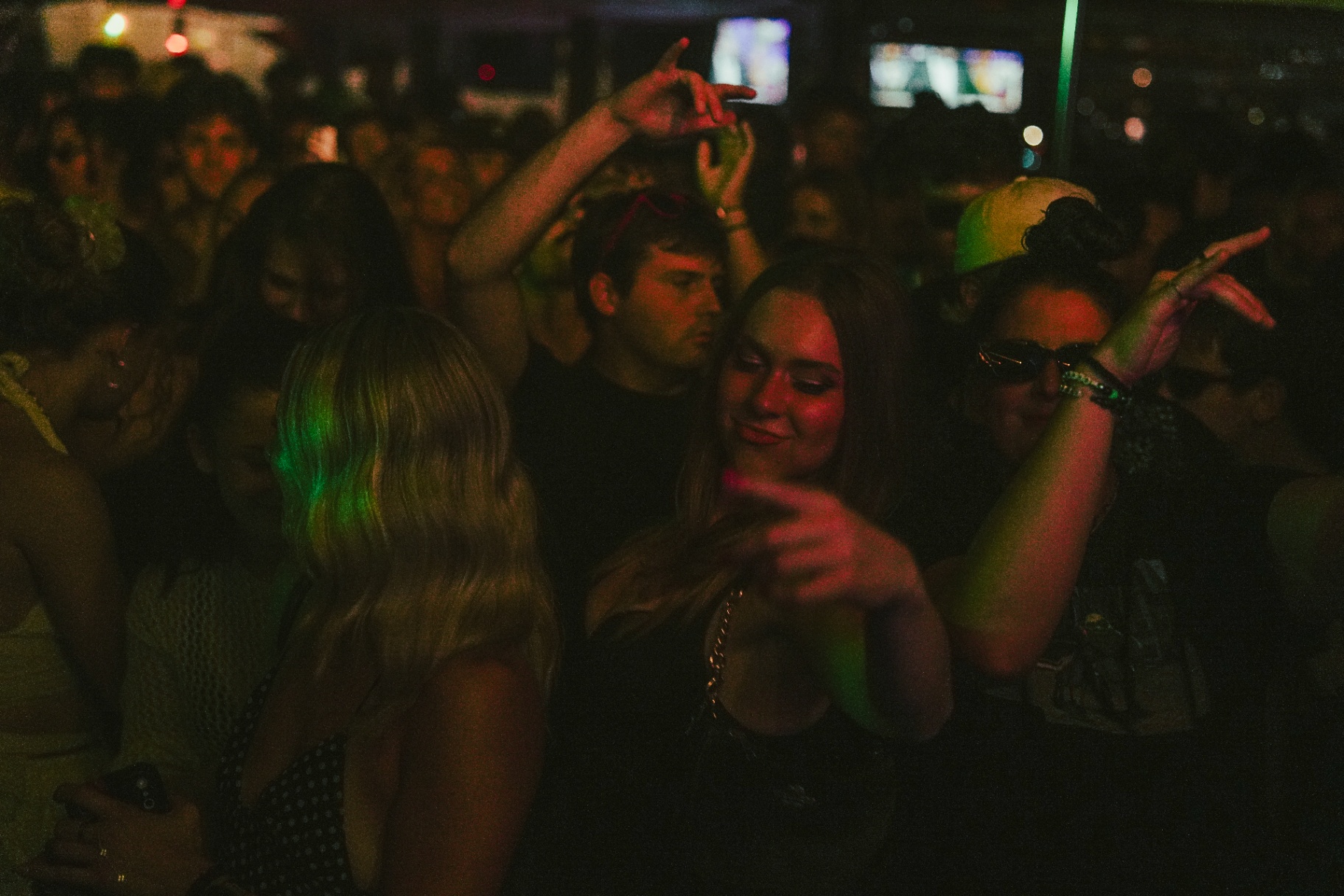 From the Floor / 03 — Red & Green, Hands Up